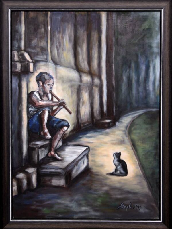 "Sõbrad", akrüül, 58x78.