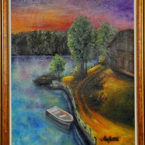 "Vaikne õhtu", õli