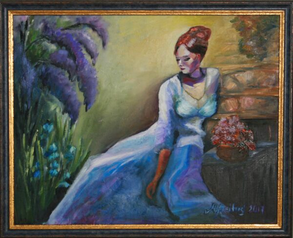 "Mõisapreili", õli, 50x60, 2017