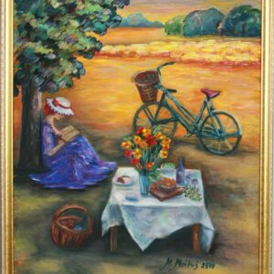 "Romantiline piknik" õli, 2019, 55x65